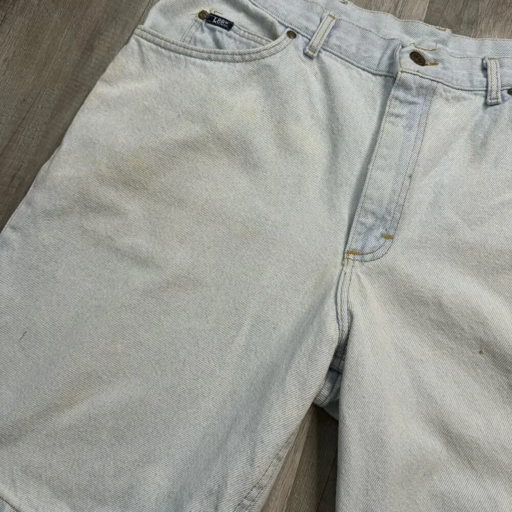 Vintage Lee Light Wash Jean Denim Shorts Jorts